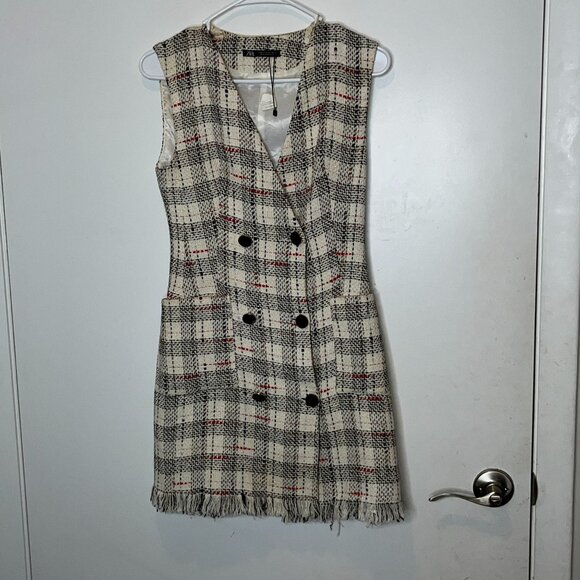 Zara Wome weed Fringe Dress Muli Color XS - Picture 6 of 14